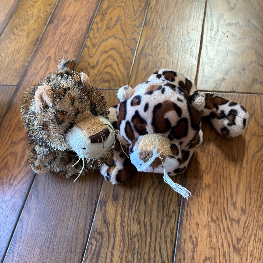 Webkinz jaguar and leopard plush stuffed animals